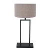 lámpara-de-mesa-industrial-negra-con-pantalla-gris-steinhauer-stang-3861zw