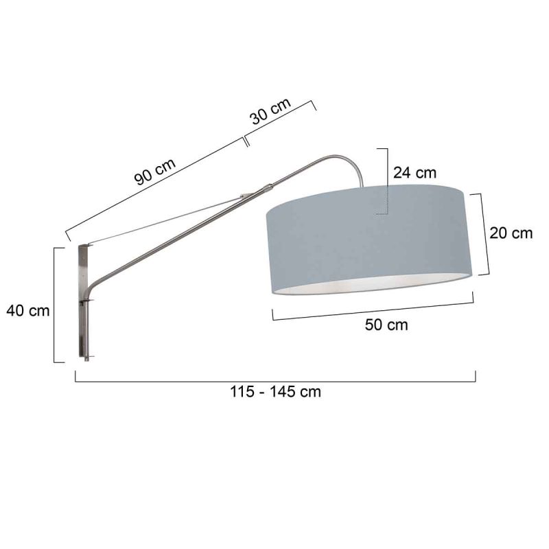Lámpara de pared con arco corto Steinhauer Elegant Classy - Imagen 6
