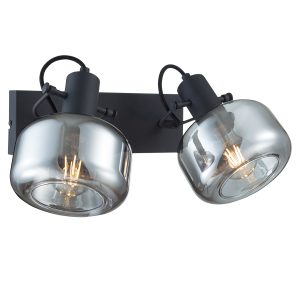 lámpara-de-pared-doble-moderna-negra-de-vidrio-steinhauer-glaslic-3865zw