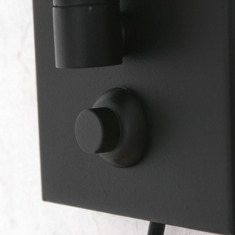 Lámpara de pared moderna negra con pantalla de mimbre Steinhauer Prestige Chic - Imagen 13