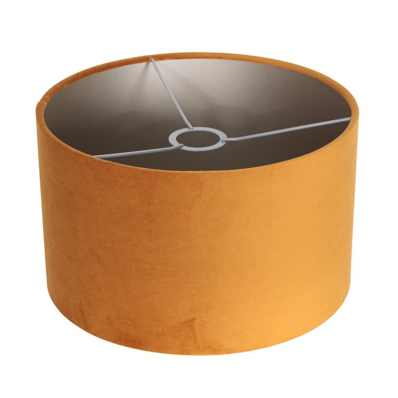 Lámpara de pie de acero con pantalla naranja Mexlite Bella - Imagen 5