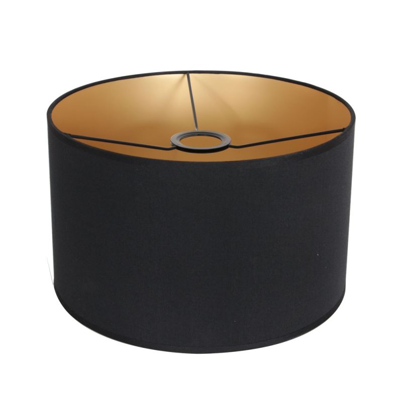 Lámpara de pie industrial negra con pantalla negra Mexlite Bella - Imagen 5