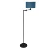 lámpara-de-pie-moderna-negra-con-pantalla-azul-mexlite-bella-3891zw