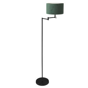 lámpara-de-pie-moderna-negra-con-pantalla-verde-mexlite-bella-3890zw