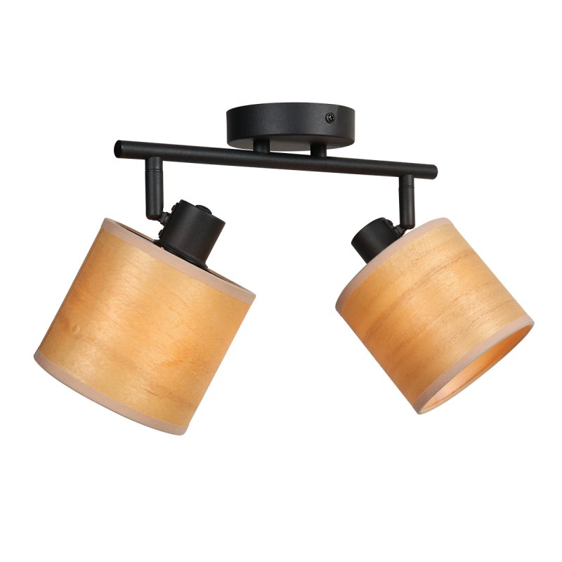 lámpara-de-techo-moderna-negra-de-dos-luces-steinhauer-bambus-3666zw