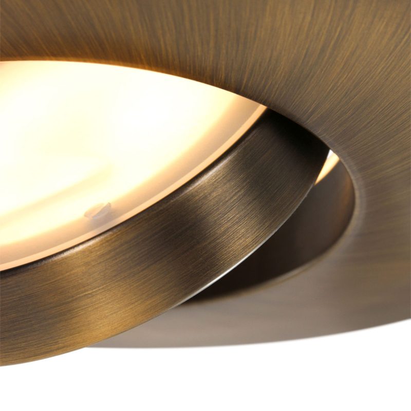 Lámpara de pie clásica de metal bronce Steinhauer Zenith LED - Imagen 5