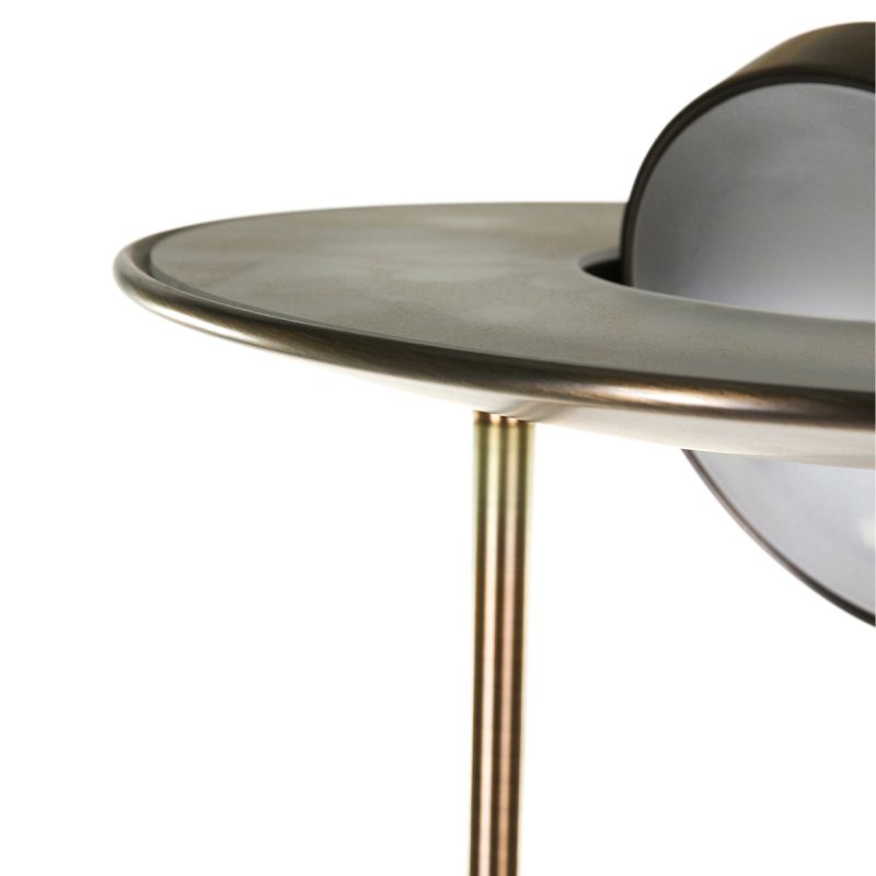Lámpara de pie clásica de metal bronce Steinhauer Zenith LED - Imagen 7