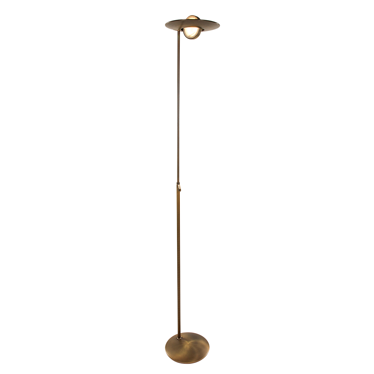 Lámpara de pie clásica de metal bronce Steinhauer Zenith LED