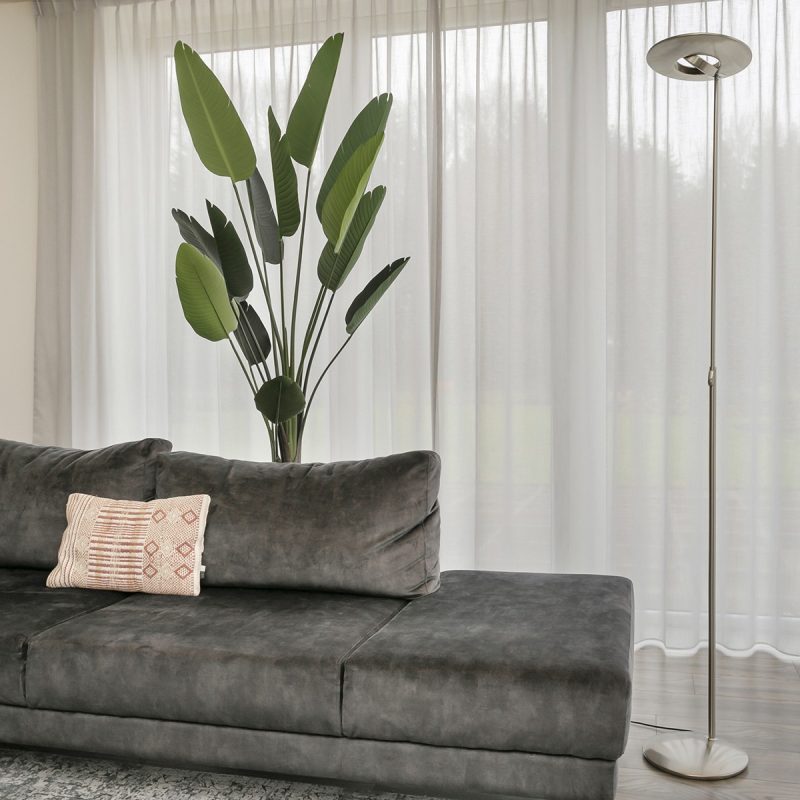 Lámpara pie gris LED Steinhauer Zenith LED - Imagen 4