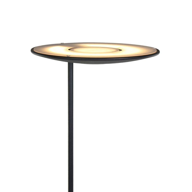 Lámpara pie negra LED Steinhauer Zenith LED - Imagen 15