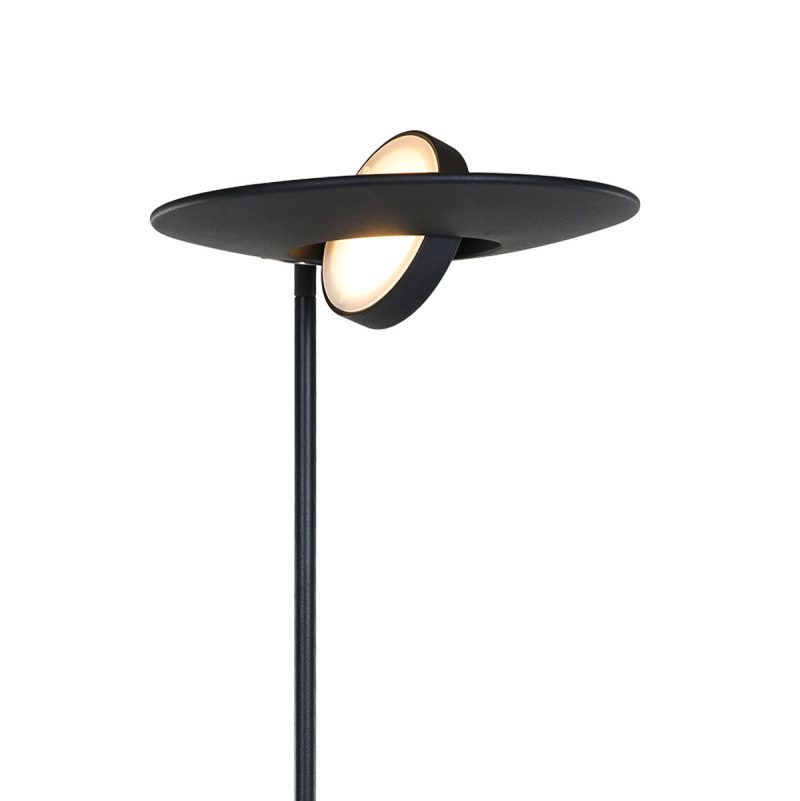 Lámpara pie negra LED Steinhauer Zenith LED - Imagen 4