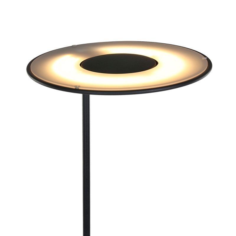 Lámpara pie negra LED Steinhauer Zenith LED - Imagen 6