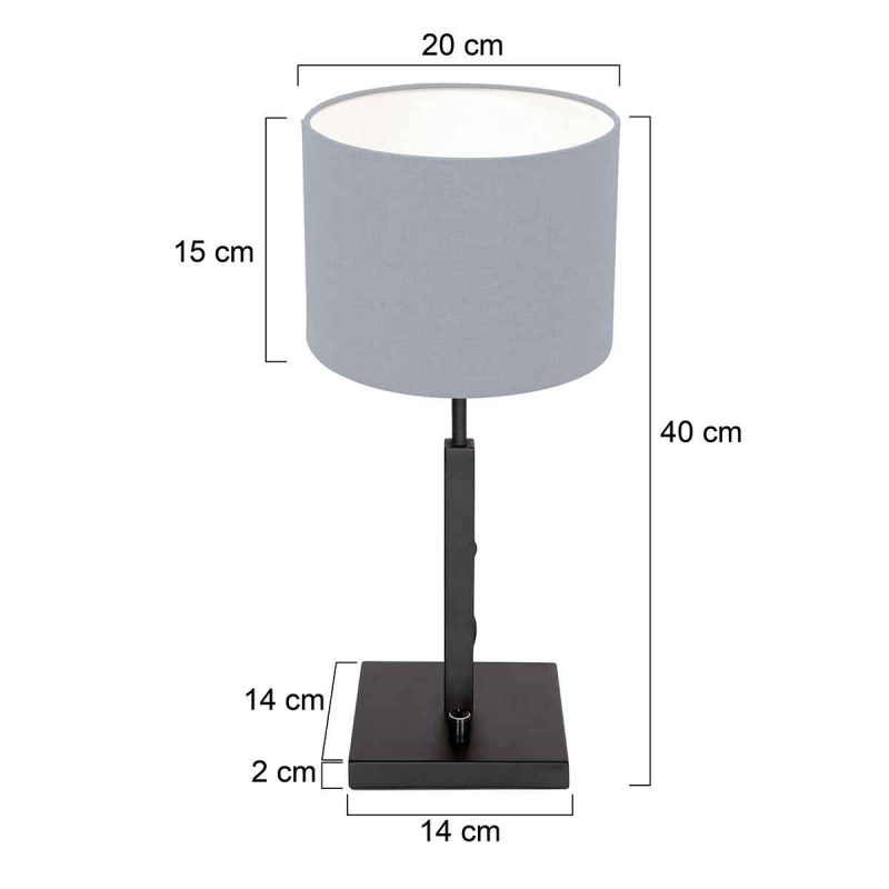 Pequeña lámpara de mesa moderna Steinhauer Stang - Imagen 6