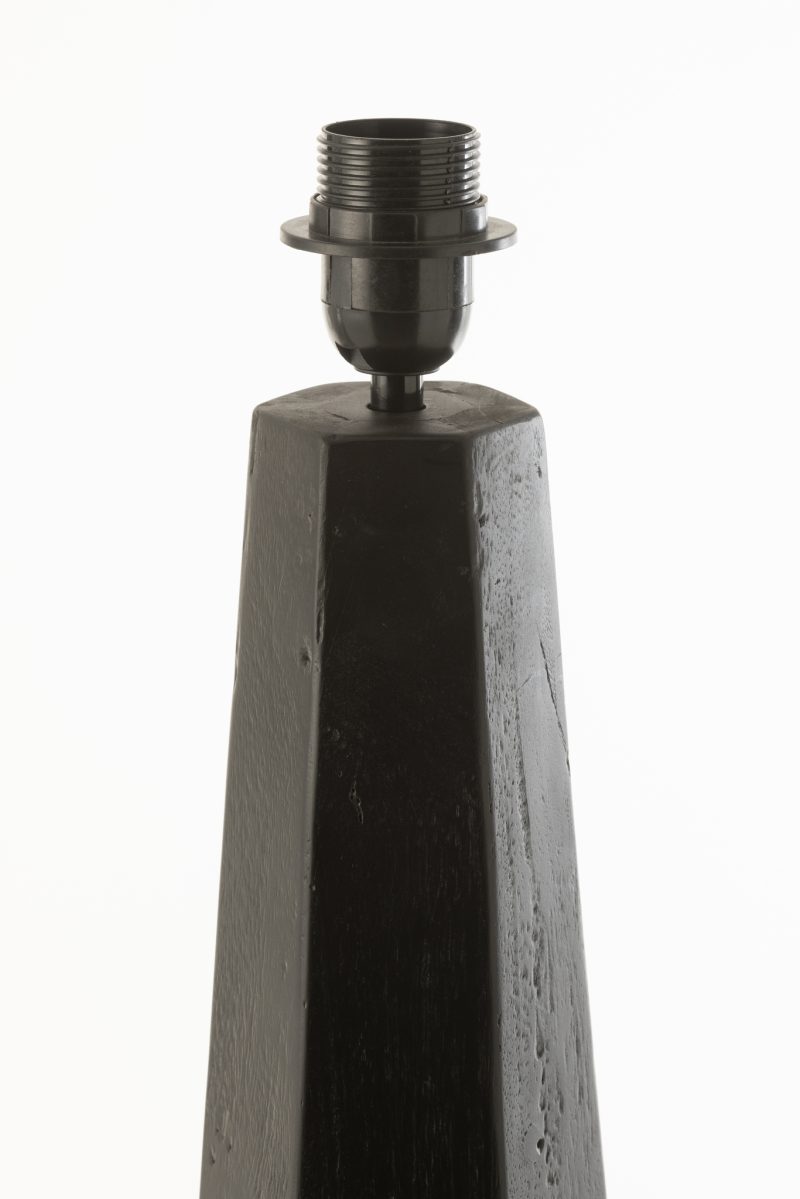 Lámpara de mesa moderna negra trapezoidal Jolipa Fonzy - Imagen 4