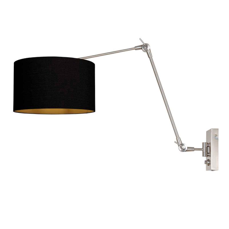 Lámpara de pared moderna de metal y tela Steinhauer Prestige Chic - Imagen 2