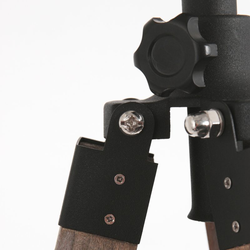 Lámpara de pie retro de madera negra Mexlite Triek - Imagen 4