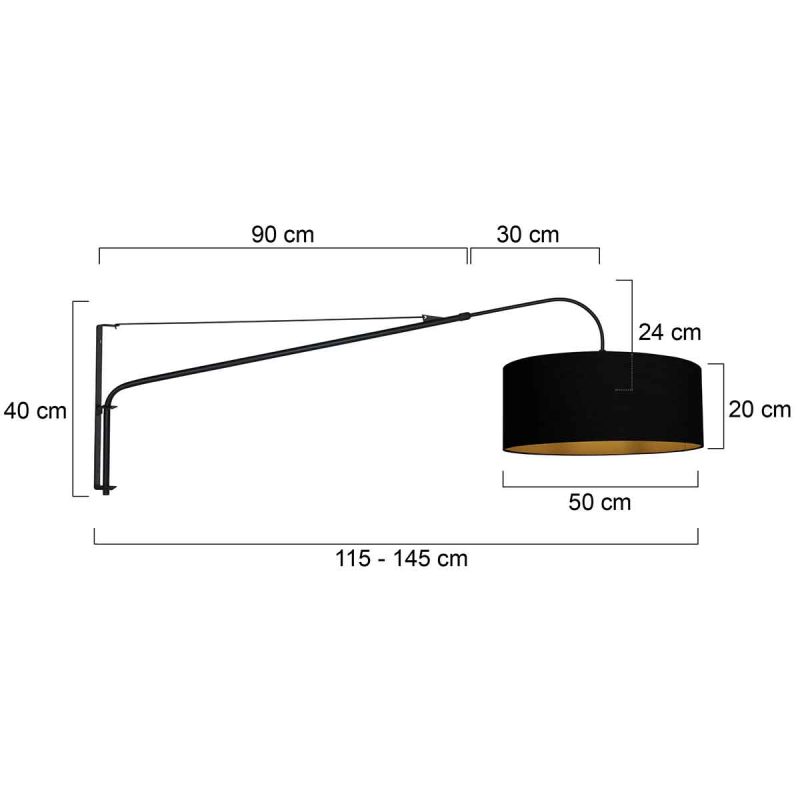 Lámpara de pared con pequeño arco Steinhauer Elegant Classy - Imagen 6