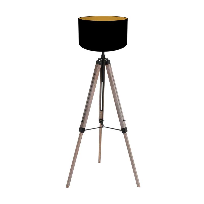 lámpara-de-pie-retro-de-lino-negro-mexlite-triek-4107zw