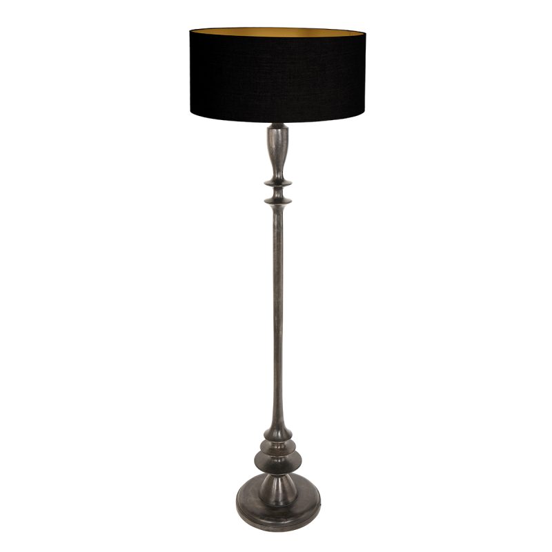 Lámpara de pie rústica de madera negra Anne Light & Home Bois - Imagen 2