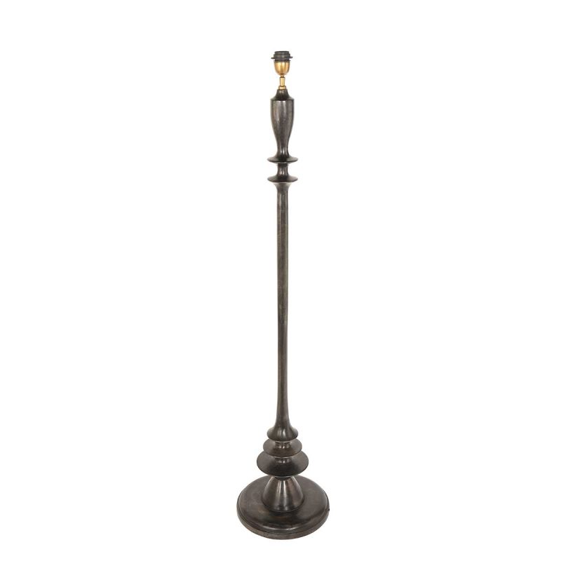 Lámpara de pie rústica de madera negra Anne Light & Home Bois - Imagen 8