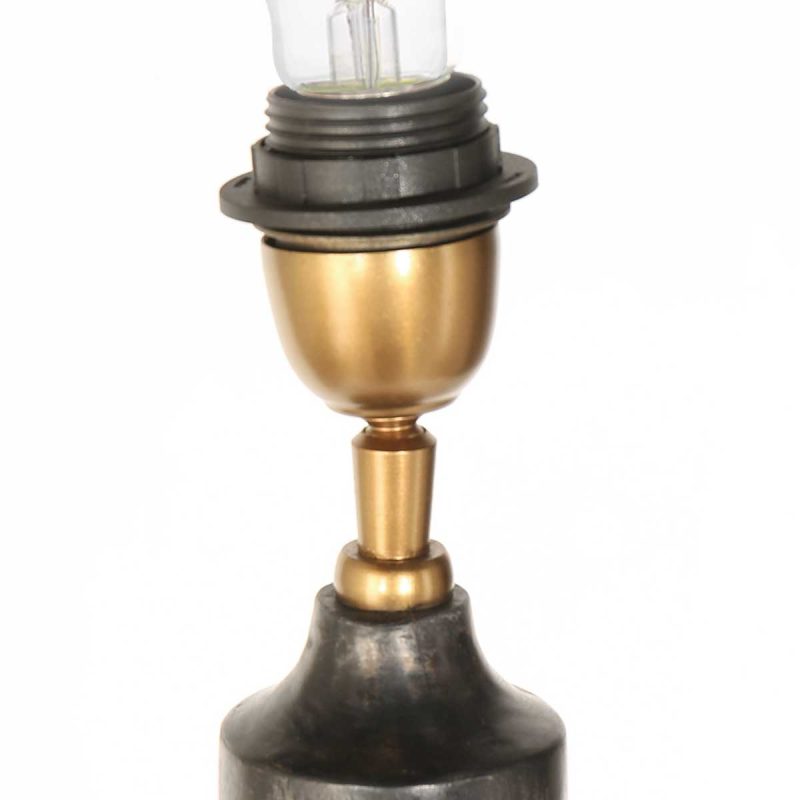 Lámpara de pie rústica de madera negra Anne Light & Home Bois - Imagen 9