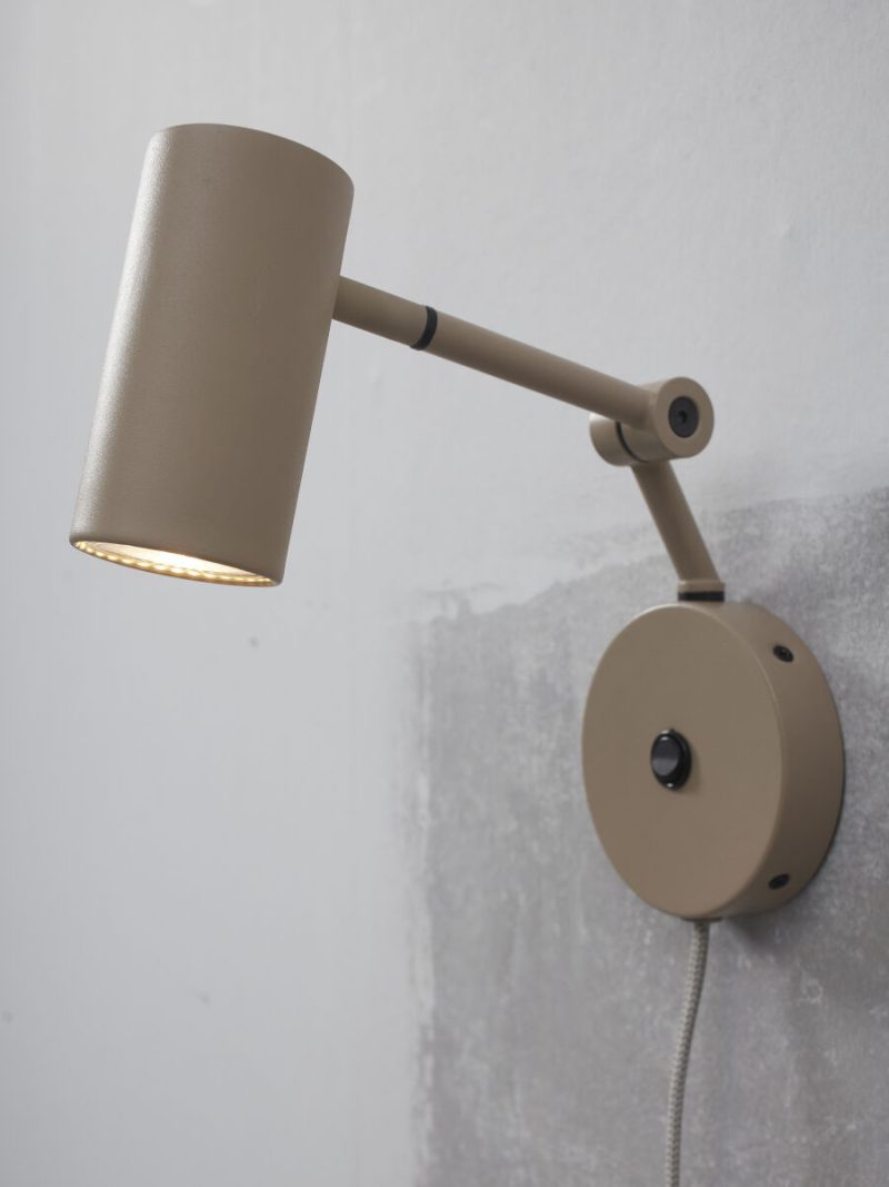 Aplique de pared retro de metal gris It's About RoMi Montreux - Imagen 4