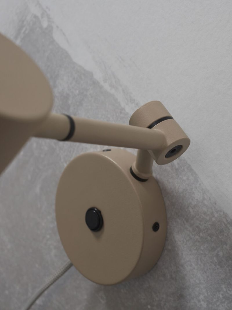 Aplique de pared retro de metal gris It's About RoMi Montreux - Imagen 6