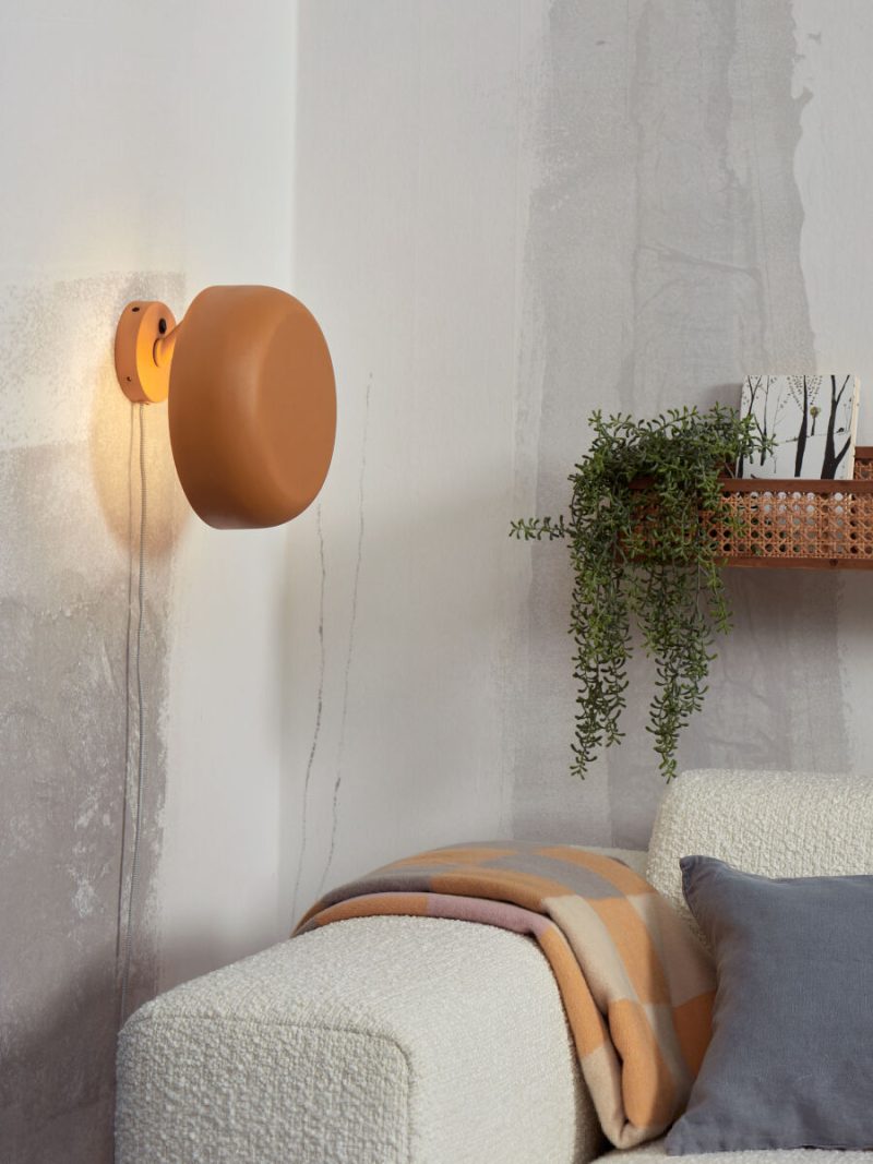 Aplique de pared retro de metal naranja redonda It's About RoMi Porto - Imagen 11
