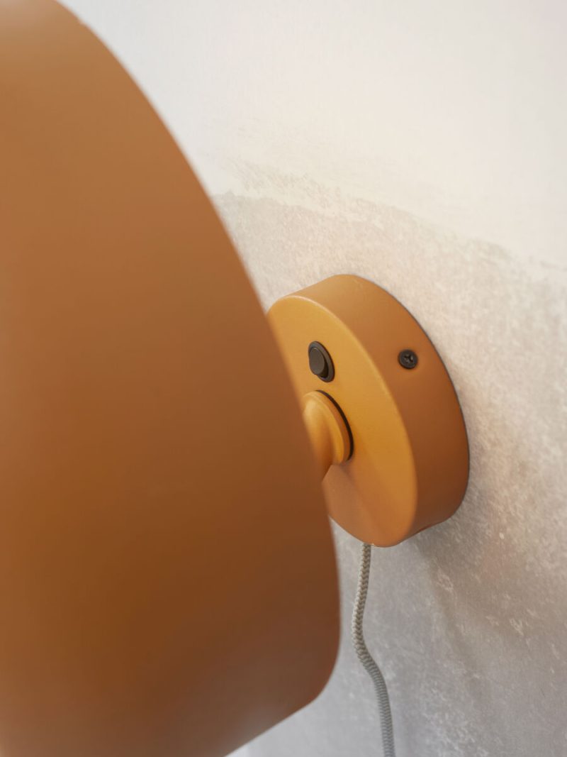 Aplique de pared retro de metal naranja redonda It's About RoMi Porto - Imagen 8