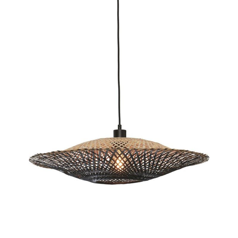 lámpara-colgante-bambú-forma-de-platillo-natural/negro-m-good-&-mojo-kalimantan-kalimantan/h15/bnr