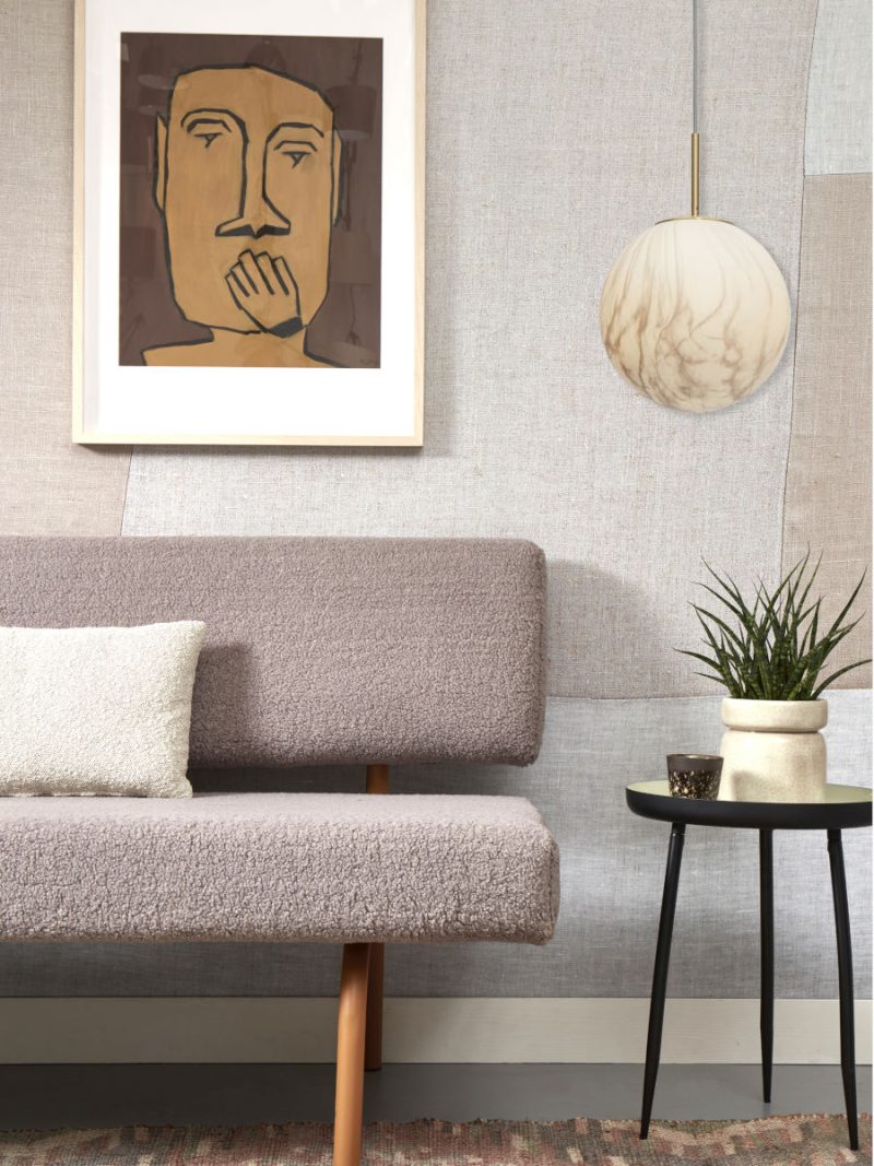 Lámpara colgante dorada grande con bola decorativa It's About RoMi Carrara - Imagen 9