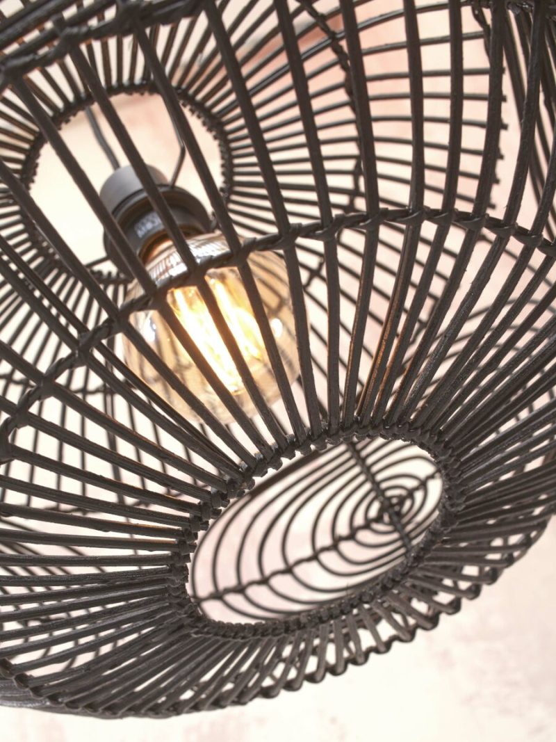 lámpara colgante tejida ratán negro GOOD & MOJO Madeira - Imagen 4