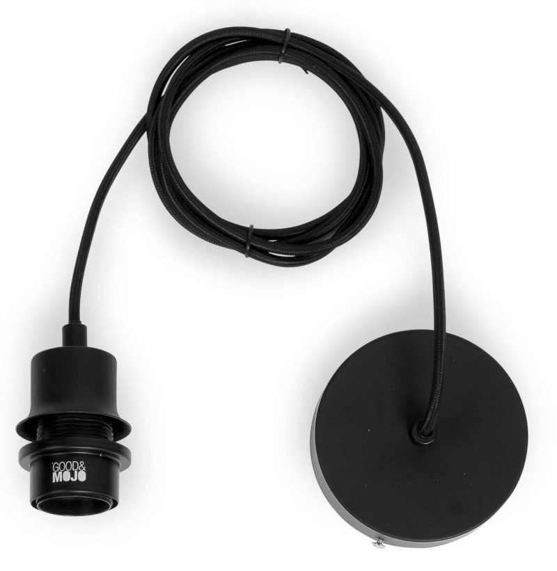 lámpara colgante tejida ratán negro GOOD & MOJO Madeira - Imagen 8