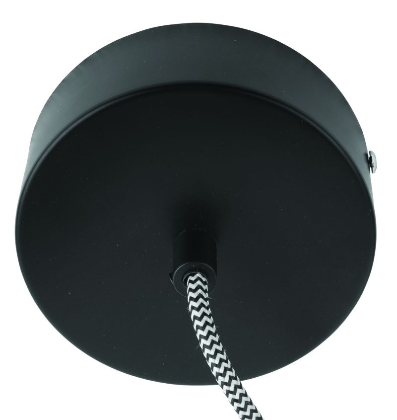 Lámpara colgante vintage de caucho negro GOOD & MOJO Amazon - Imagen 6