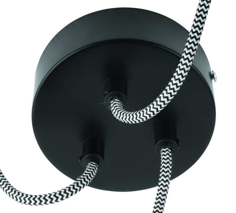 Lámpara colgante vintage de caucho negro GOOD & MOJO Amazon - Imagen 6