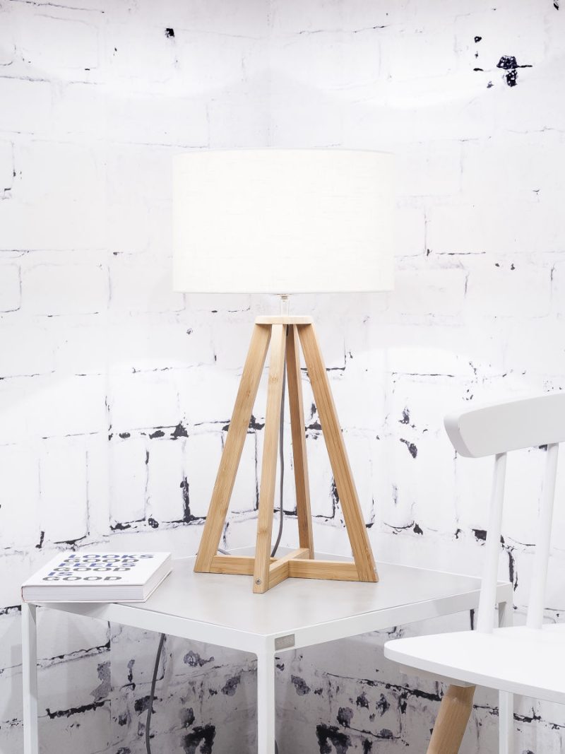 Lámpara de mesa blanca triangular GOOD & MOJO Everest - Imagen 2