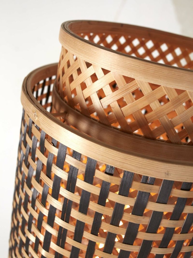 Lámpara de mesa bohemia de bambú natural GOOD & MOJO Bhutan - Imagen 6