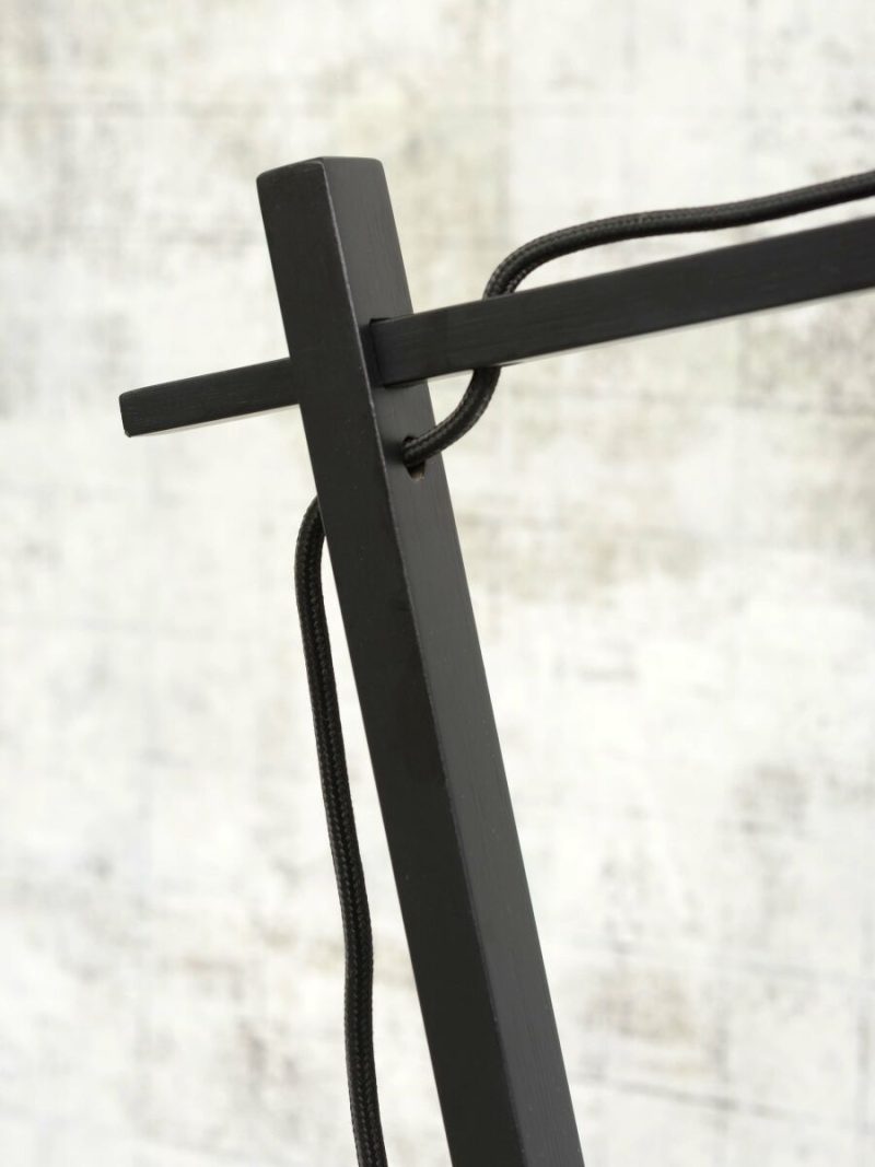Lámpara de mesa bohemia de bambú negro GOOD & MOJO Java - Imagen 8