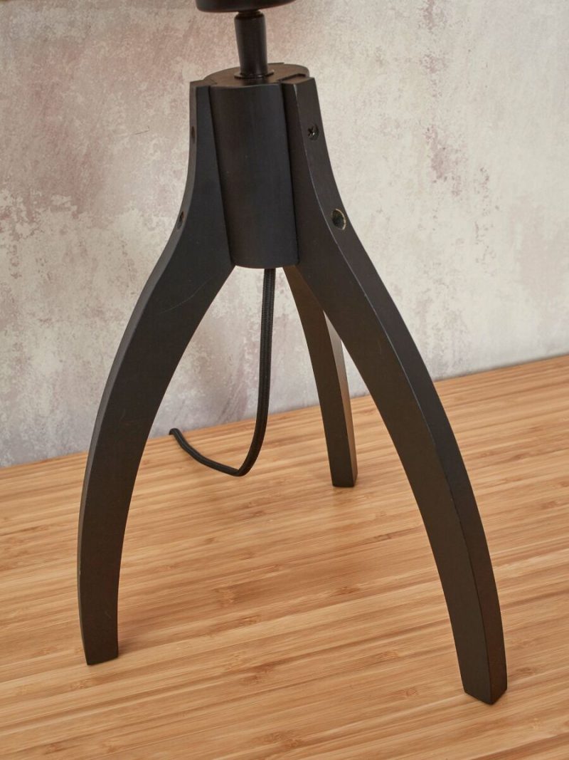 Lámpara de mesa bohemia de bambú negro GOOD & MOJO Java - Imagen 11