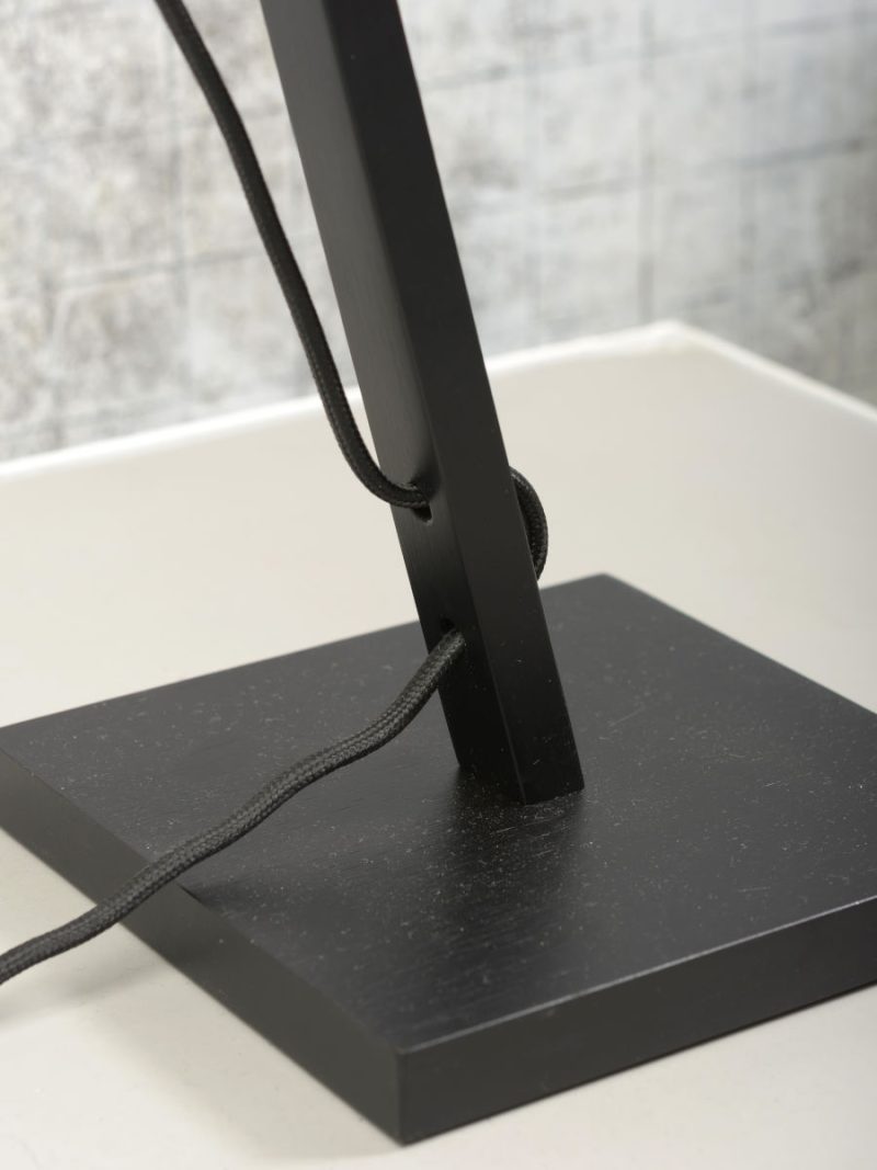Lámpara de mesa bohemia de lino gris GOOD & MOJO Andes - Imagen 7