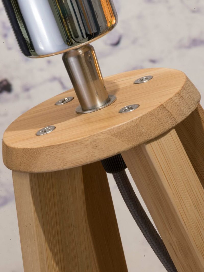 Lámpara de mesa bohemia de ratán natural GOOD & MOJO Iguazu - Imagen 8