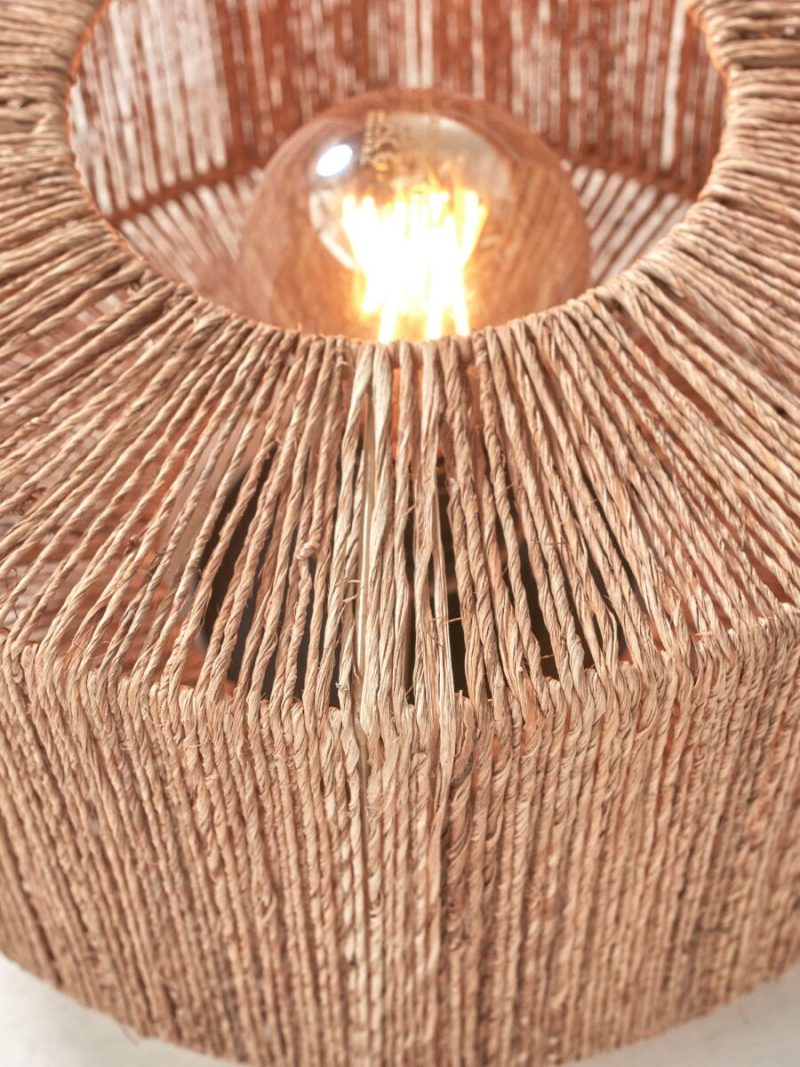 Lámpara de mesa bohemia de ratán natural GOOD & MOJO Iguazu - Imagen 4