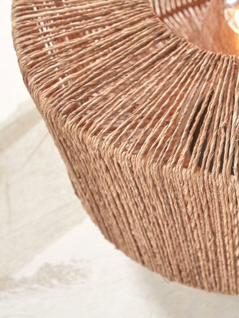 Lámpara de mesa bohemia de ratán natural GOOD & MOJO Iguazu - Imagen 6
