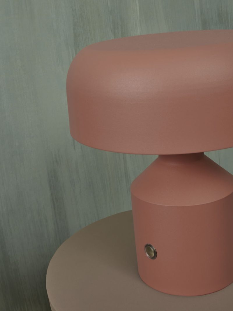 Lámpara de mesa retro de metal naranja It's About RoMi Porto - Imagen 3