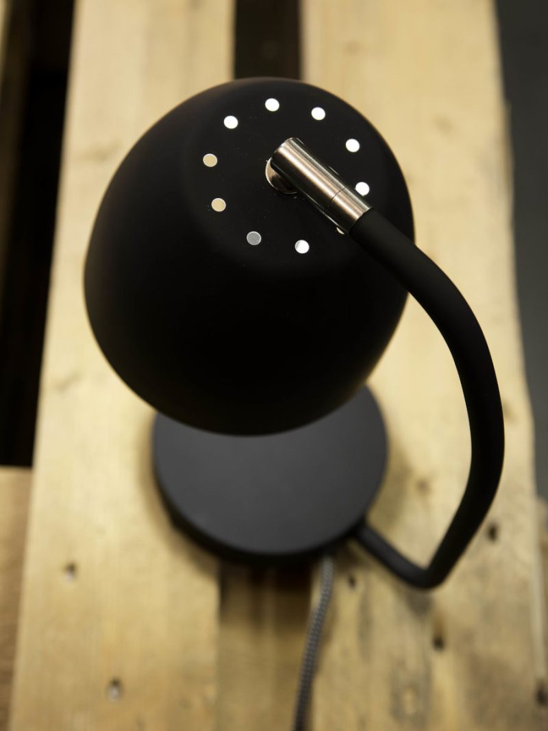 Lámpara de mesa retro de metal negro It's About RoMi Newport - Imagen 3