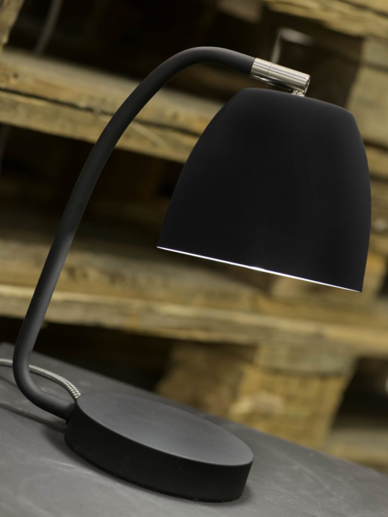 Lámpara de mesa retro de metal negro It's About RoMi Newport - Imagen 4
