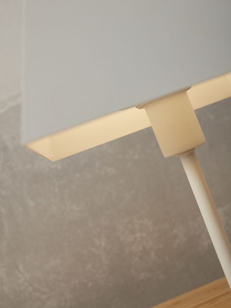 Lámpara de mesa retro metálica blanca cuadrada It's About RoMi Perth - Imagen 4