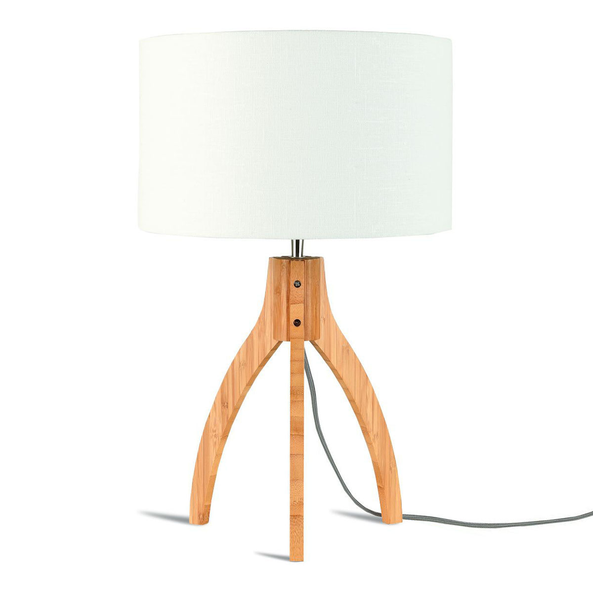 Lámpara de mesa taburete blanco alto GOOD & MOJO Annapurna