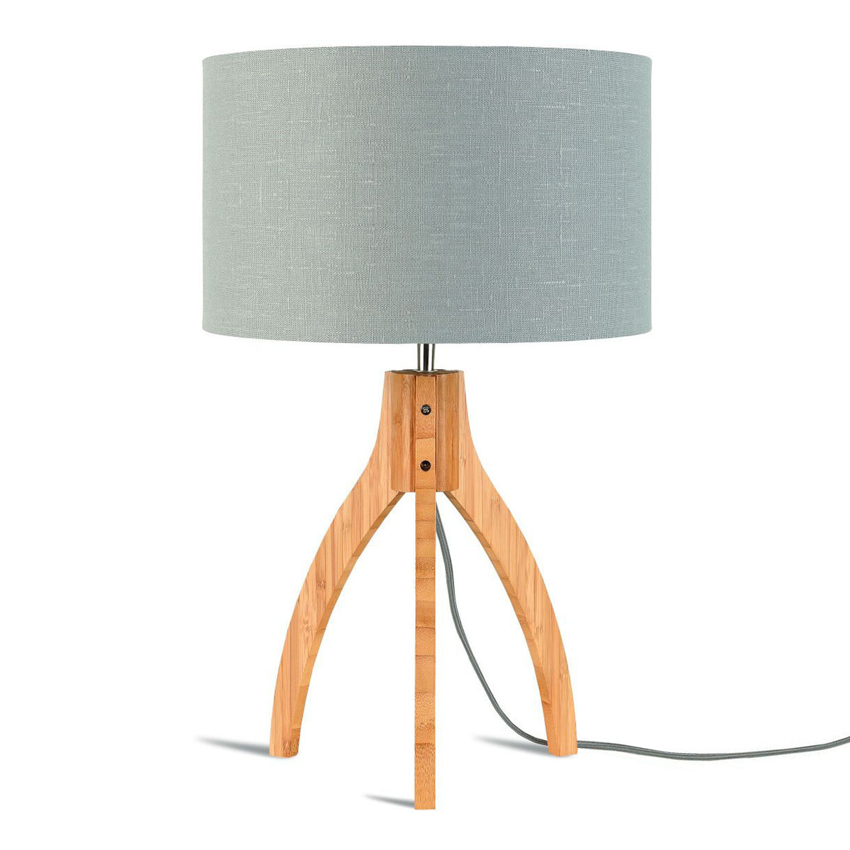 Lámpara de mesa taburete gris claro alto GOOD & MOJO Annapurna