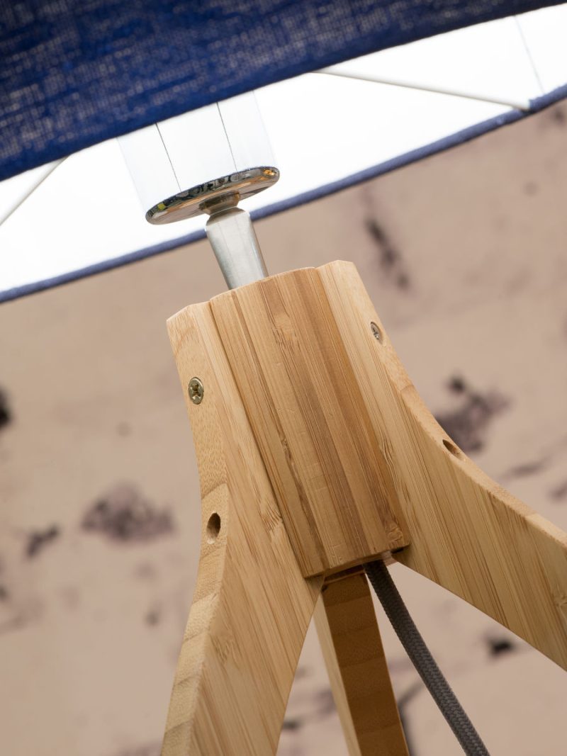 Lámpara de mesa taburete gris plomo alto GOOD & MOJO Annapurna - Imagen 3